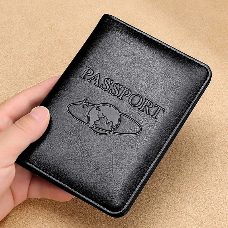 Men'S Accessories Case - Unisex lederen paspoorthoes RFID-blokkerende herenpaspoorthouder ID-kaarthouder