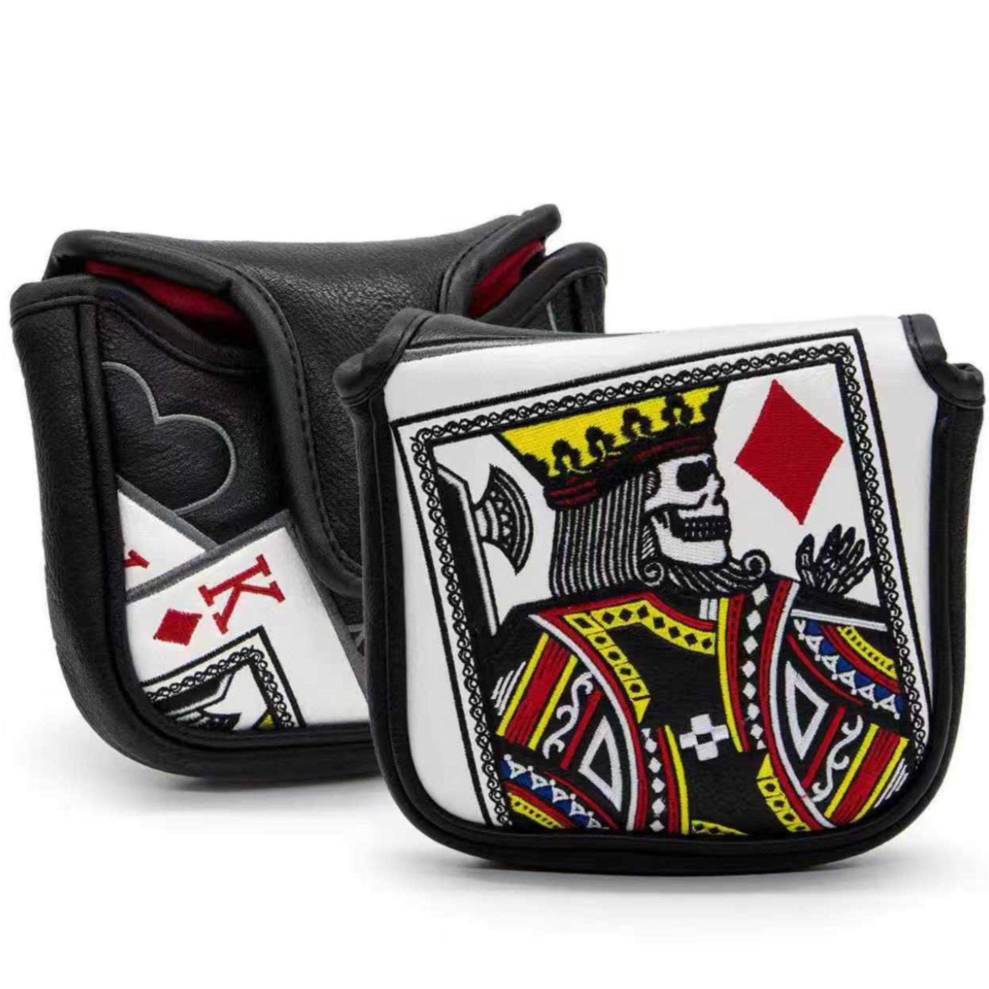 Men'S Accessories For Christmas - King Of Hearts geborduurde hamerputter met