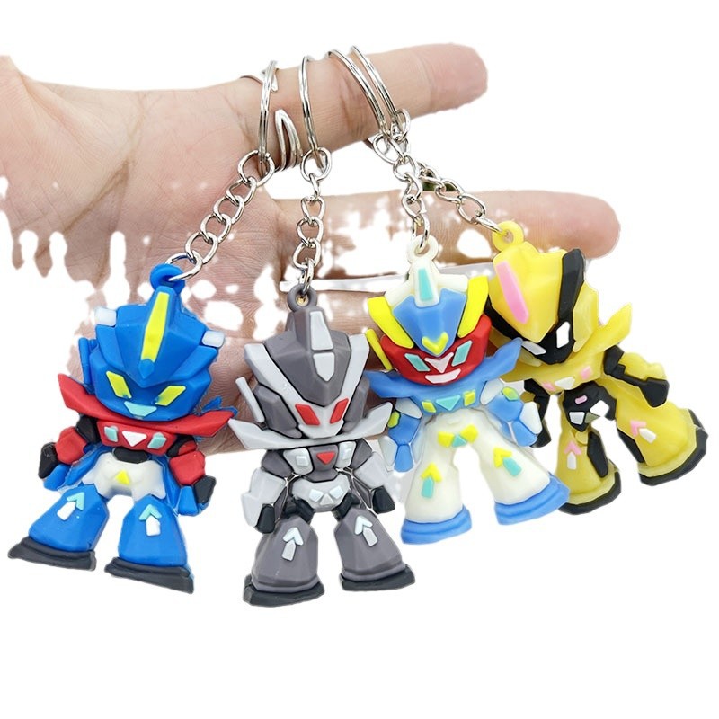 Men'S Accessories Backpack - Gundam siliconen sleutelhanger, mini Mobile Suit