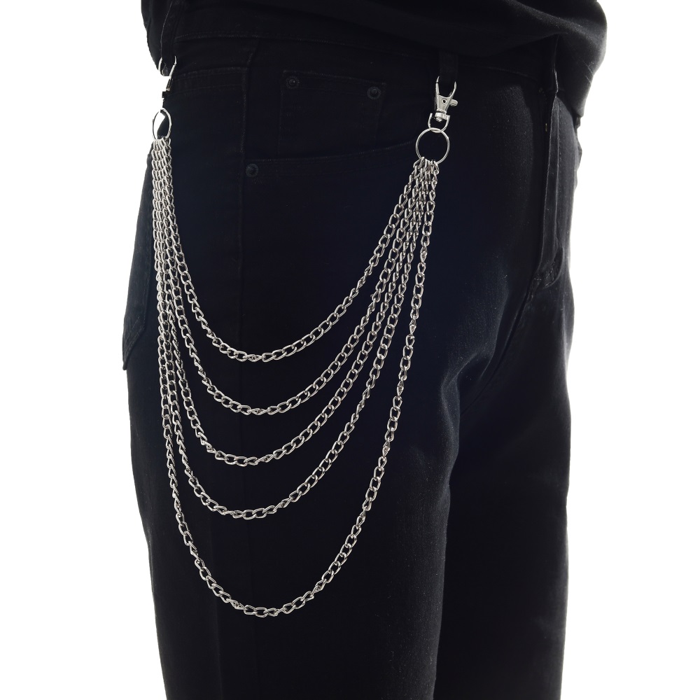 Men Accessories Aesthetic - Punk Ketting Op De Jeans Broek