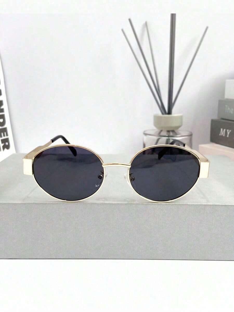 Sunglasses Polarized Men - Nieuwe retro high-end metalen ovale modebril