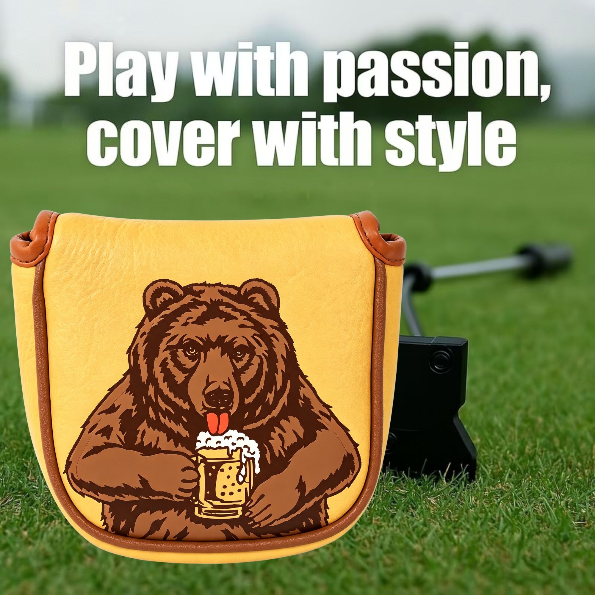 Schedel geborduurde golfmallet - Men'S Accessories For Christmas recensie en prijs