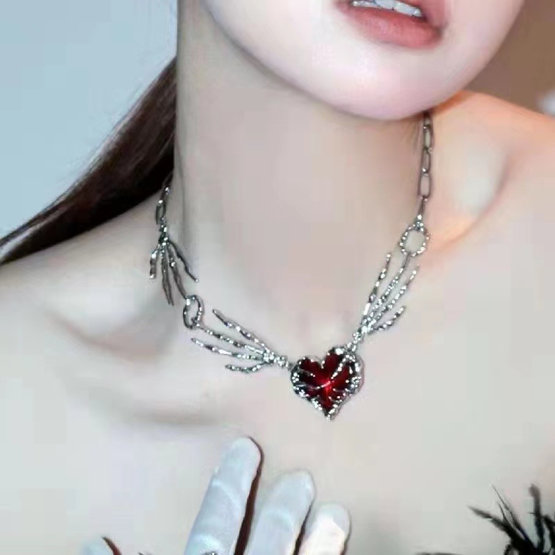 Gothic Vintage Y2K Rood Glas H - Men Accessories Aesthetic recensie en prijs