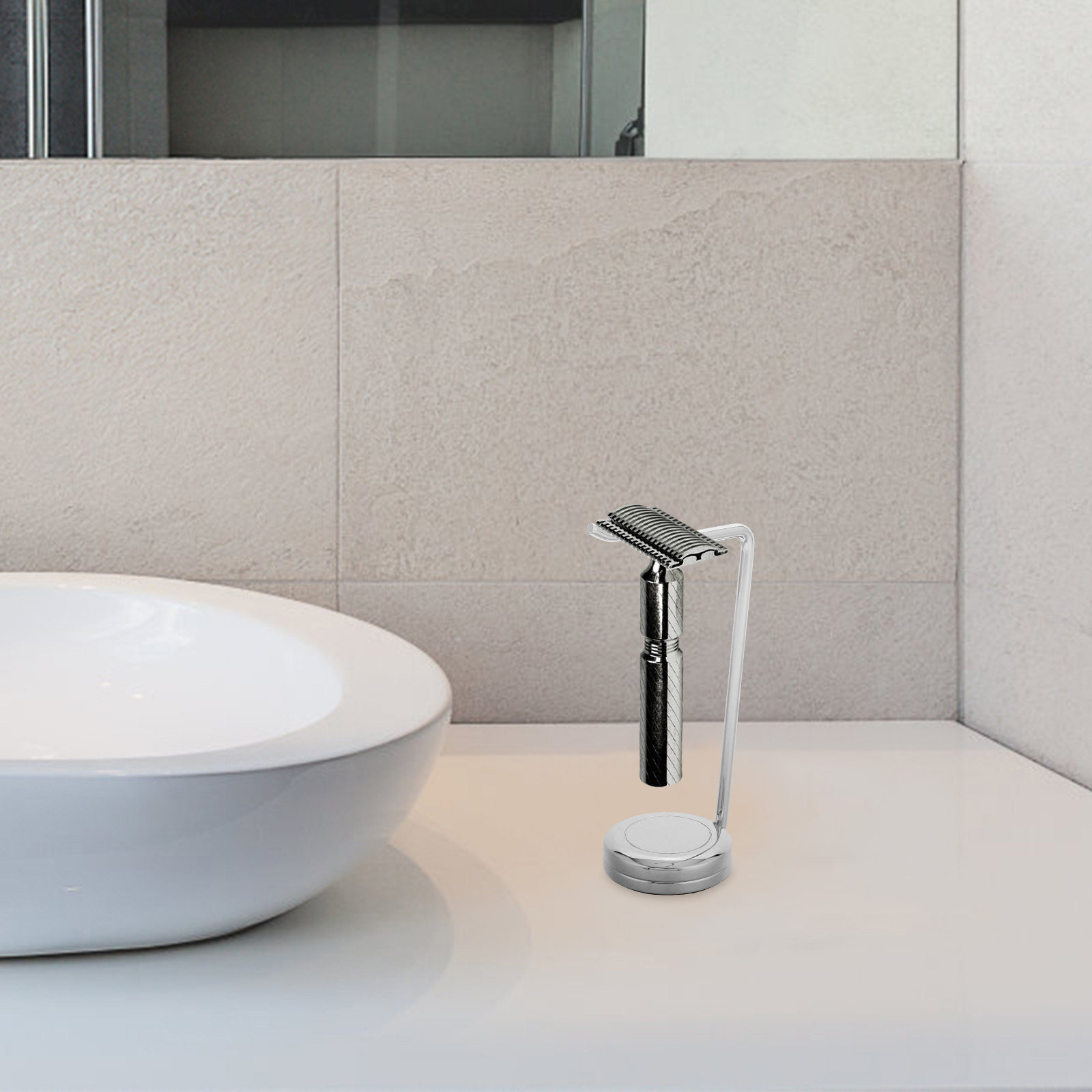 Scheerkwasthouder van metaal v - Men'S Accessories Rack recensie en prijs