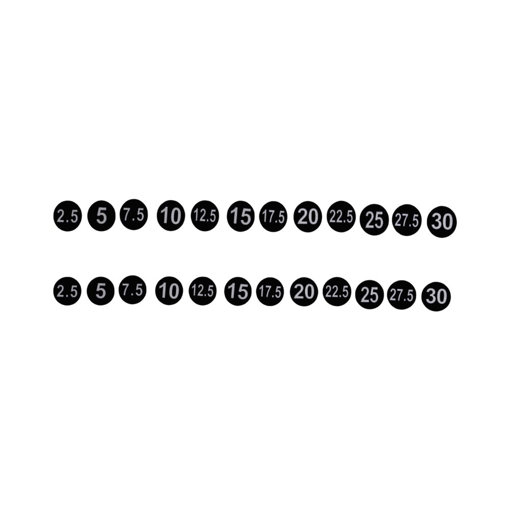 Gewichtsrek-etiketten 5kg tot  - Men'S Accessories Rack recensie en prijs