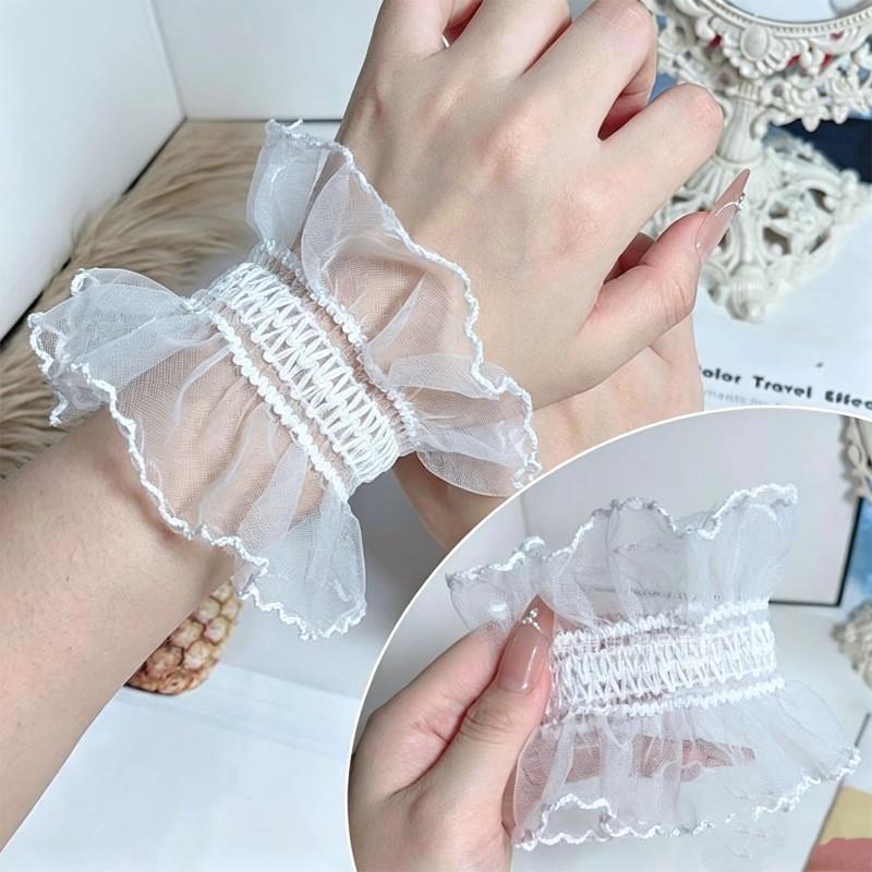 1/2 stuks kant witte mesh tule - Men Accessories Tips recensie en prijs