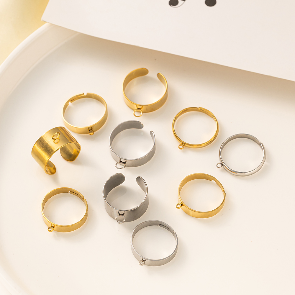 5 stks/partij Rvs Goud Kleur O - Men Accessories Collection recensie en prijs
