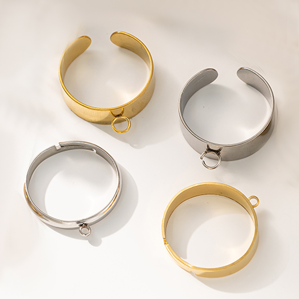 5 stks/partij Rvs Goud Kleur O - Men Accessories Collection recensie en prijs